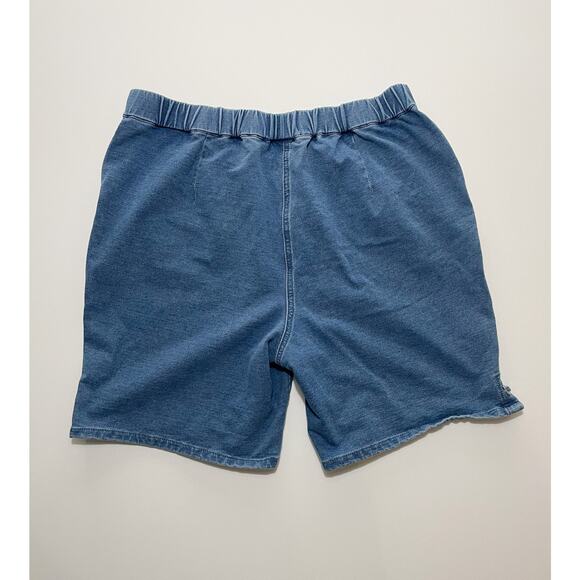 Quaker Factory Dream Jeannes Shorts, Size L  with Rhinestone - Picture 2 of 7